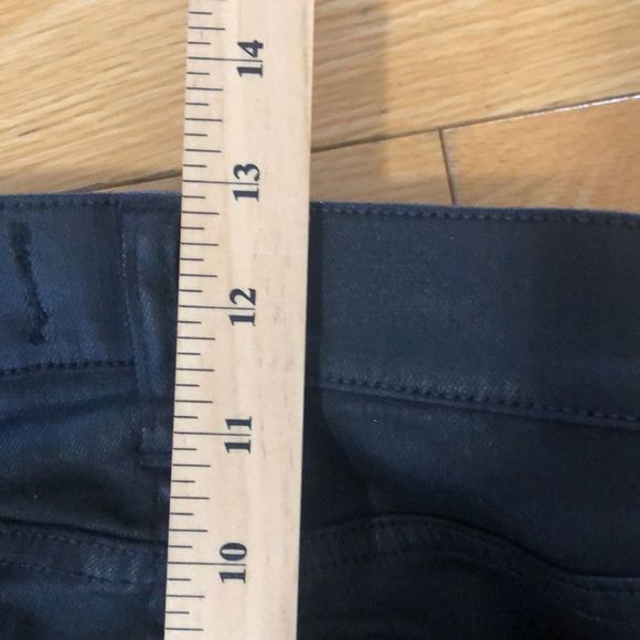 Madewell Black Coated Skinny Skinny Coated Moto Jeans Size 28 - Picture 11 of 13